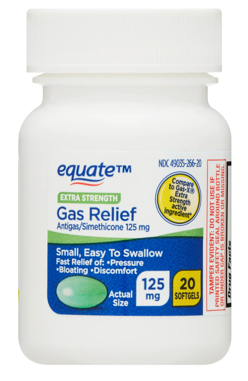 이퀘이트 가스릴리프 시메티콘 125mg 팽만감/복통 완화 20 액정