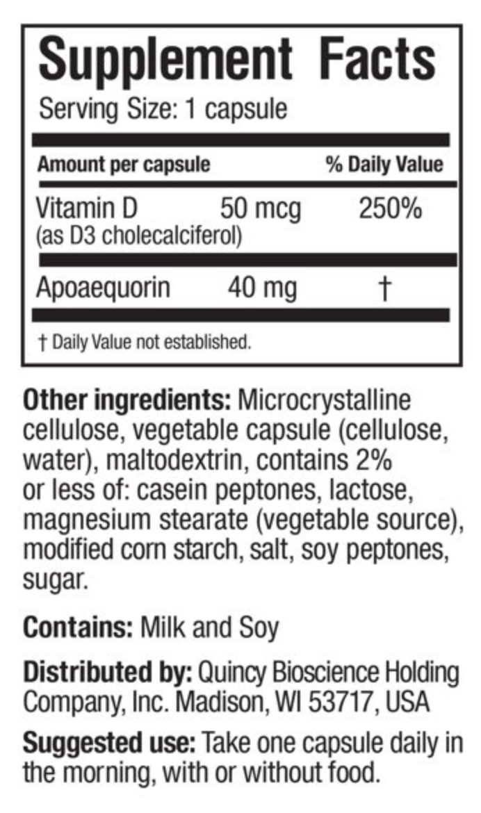 프리바겐 Prevagen 프로페셔널 포뮬라 아포에쿼린 40mg 기억력•인지력 30정 *비의약성분*