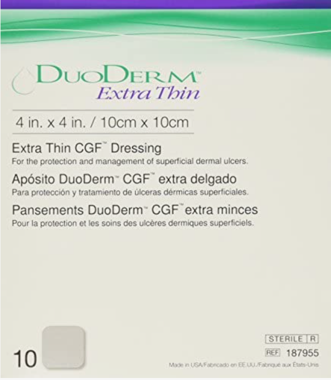 콘바텍 ConvaTec 듀오덤 라텍스-프리 하이드로콜로이드 재생 밴드 10 x 10cm 10매