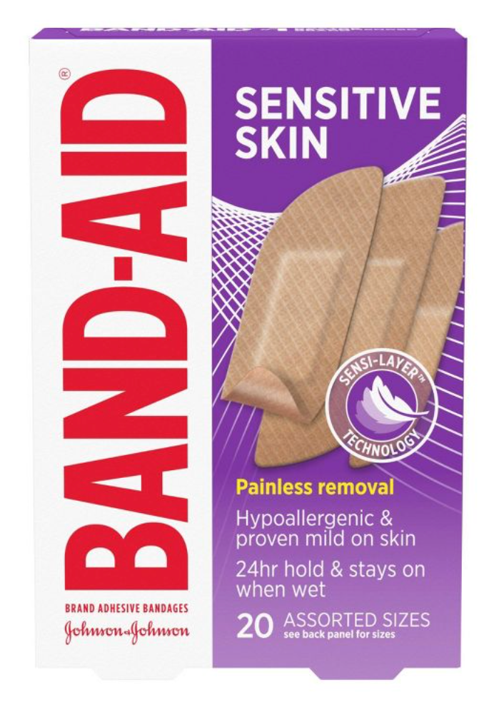 밴드에이드 Bandaid 센시티브 스킨 저자극 밴드 혼합형 20매 2개 (40매)