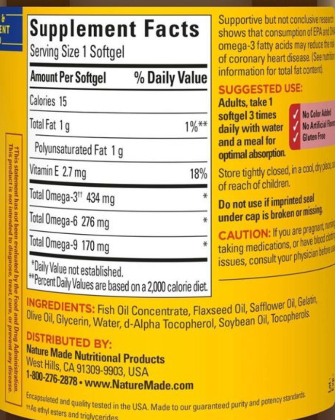 네이처메이드 트리플 오메가 3-6-9 880mg 150정