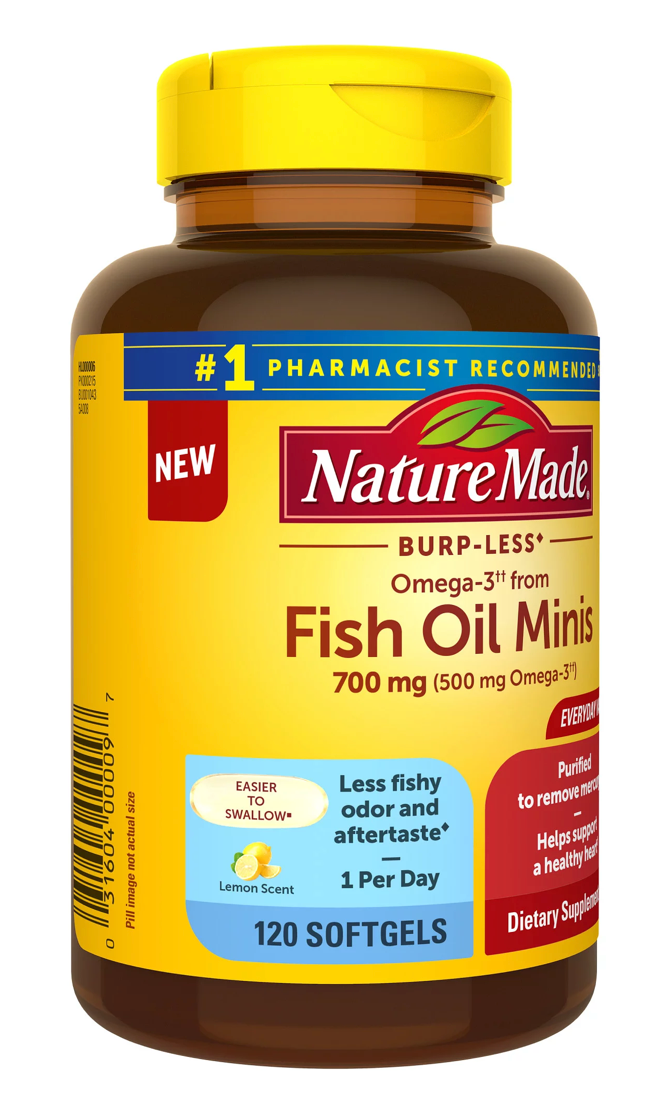 네이처메이드 버프리스 미니 피시오일 700mg 120정