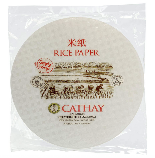 캐새이 Cathay Non-GMO 글루텐-프리 라이스 페이퍼 28cm 340g 3팩 (1.02kg)