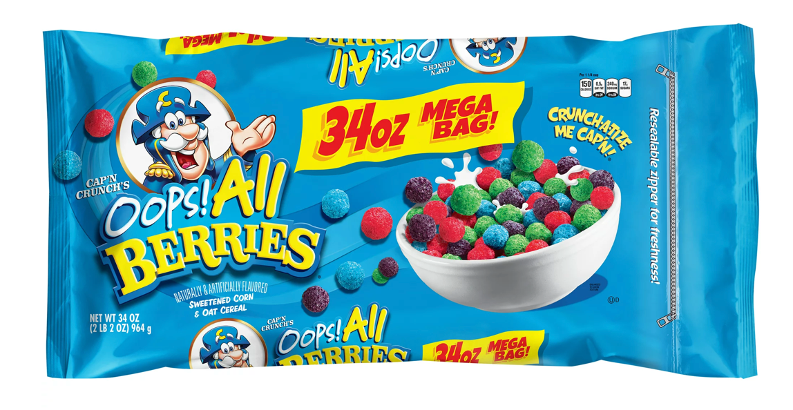 퀘이커 Quaker 캡앤크런치 웁스! 올베리 시리얼 964g