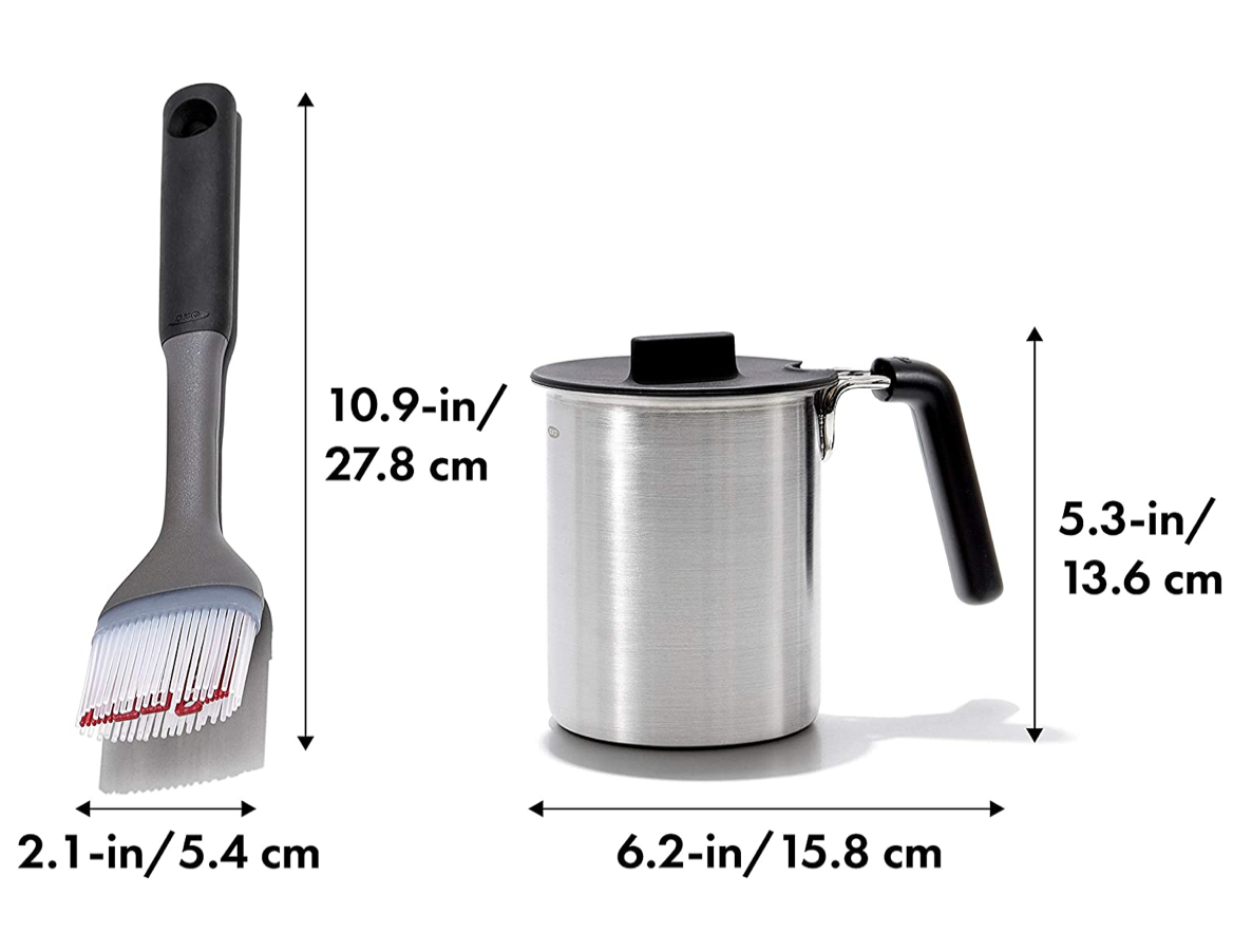 옥소 OXO 스텐레스 바베큐 소스 + 브러시 세트 3pc