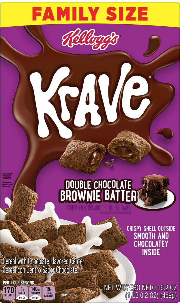 켈로그 Kellogg's 크레이브 더블 초콜렛 브라우니 시리얼 459g