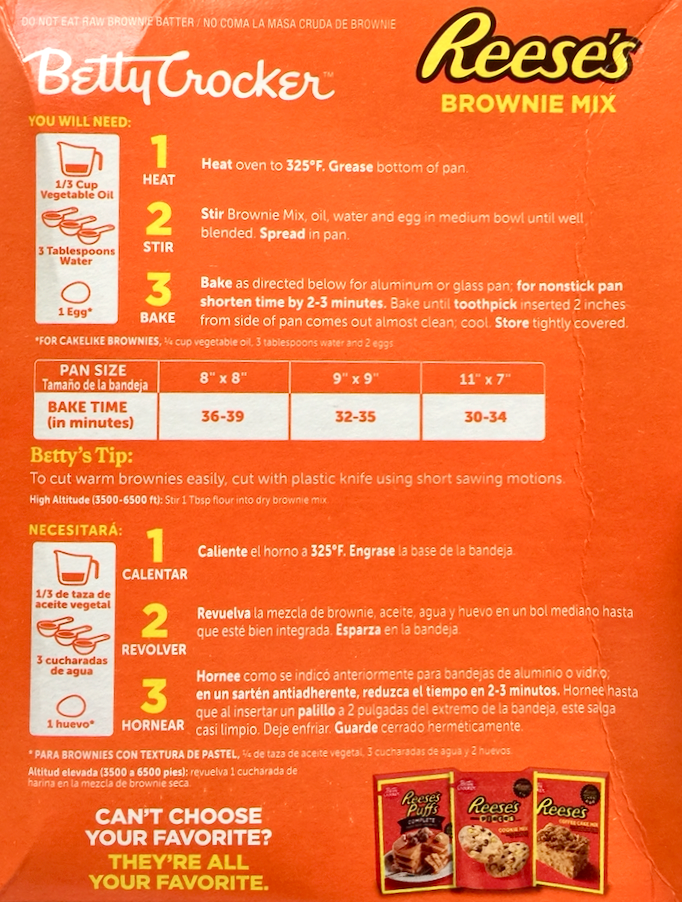 제너럴밀즈 General Mills 리세스 브라우니 믹스 453g