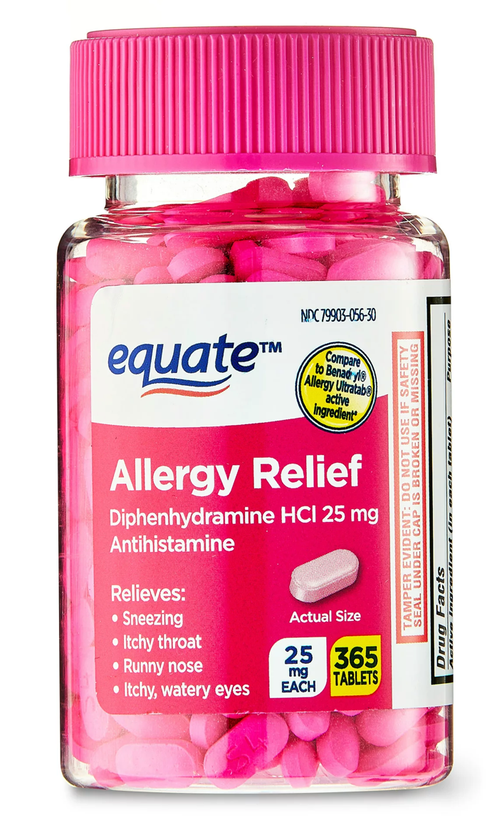 6+ 이퀘이트 디펜하이드라민 25mg 알러지 릴리프 365정