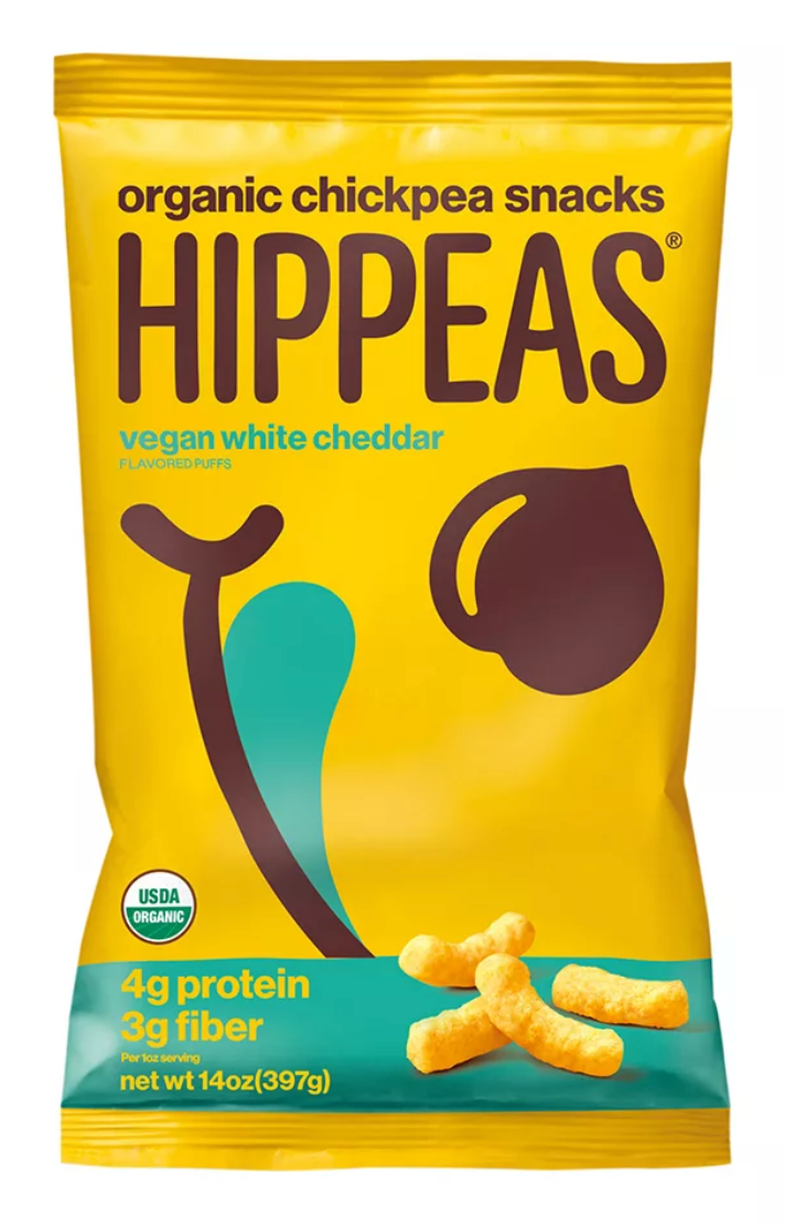 힙피스 Hippeas 유기농/Non-GMO 글루텐-프리 병아리콩 체다 치즈 퍼프 397g *저혈당스낵*
