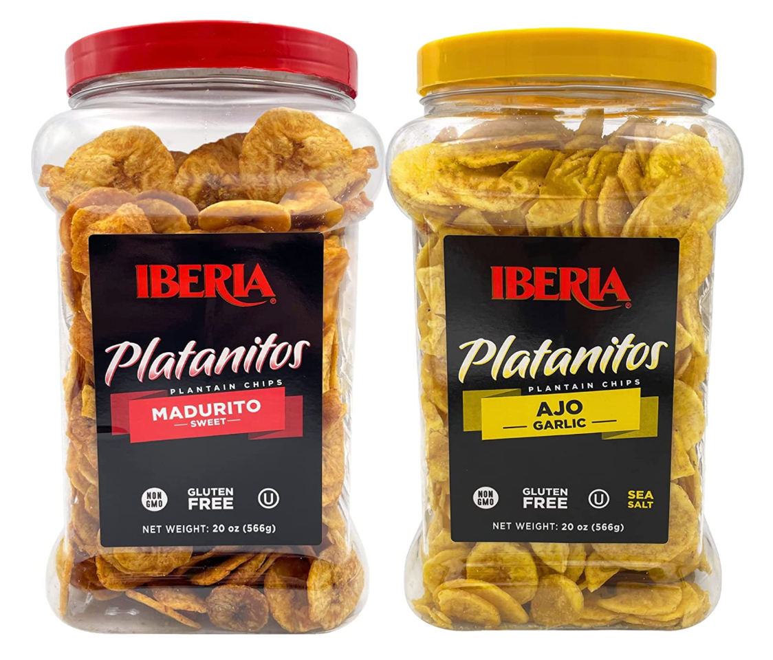 이베리아 Iberia Non-GMO 글루텐-프리 플랜테인 칩 캐니스터 2가지맛 1.67kg