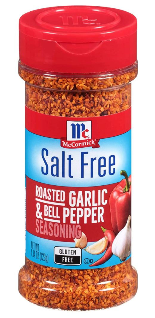 맥코믹 McCormick 슈가/글루텐-프리 무염 0칼로리 로스티드 갈릭 & 페퍼 시즈닝 117g 6개 (738g)