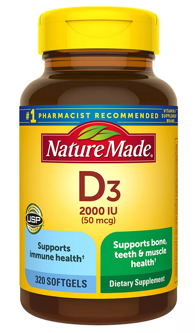 네이처메이드 비타민 D3 2000 IU 320 액정