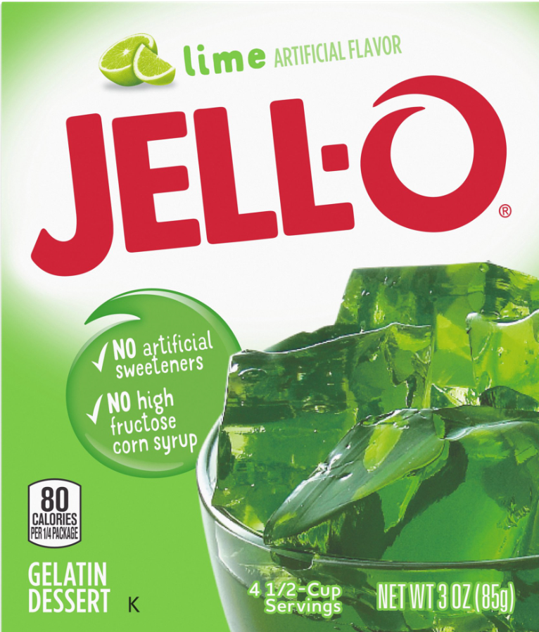 크래프트 Kraft 젤로 라임 젤리 믹스 85g 4팩 (340g)