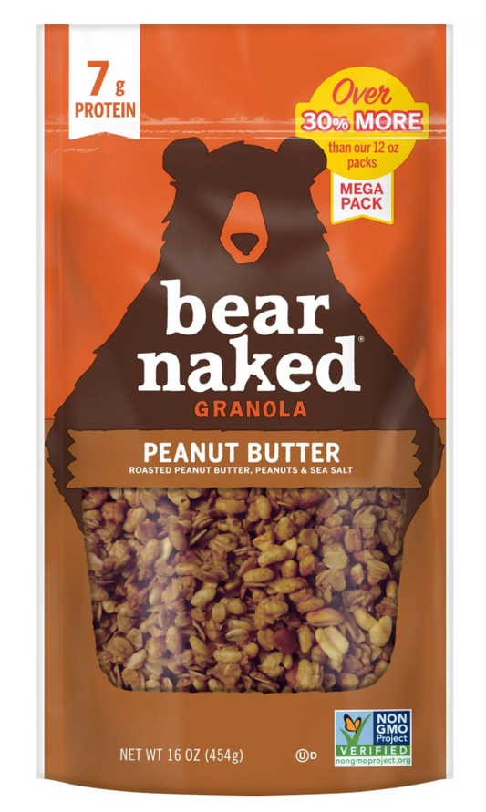 베어네이키드 Bear Naked Non-GMO 땅콩버터 그래놀라 454g