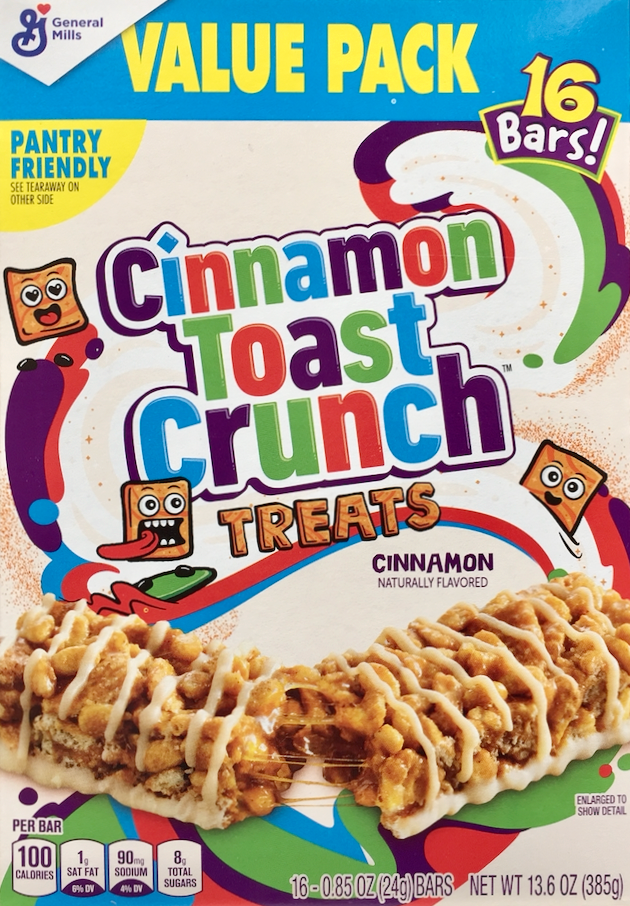 제너럴밀즈 General Mills 시나몬 토스트 크런치 시리얼 바 16ct (385g)