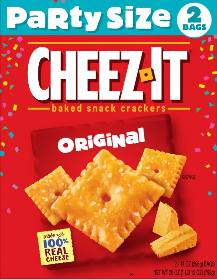 켈로그 Kellogg's 치즈잇 오리지널 크래커 396g 2팩 (793g)