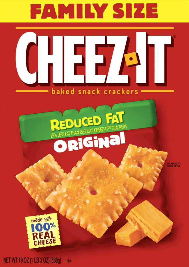 켈로그 Kellogg's 치즈잇 25% 저지방 크래커 538g