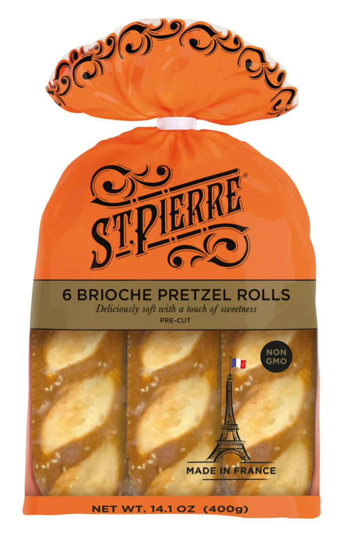 세인트피에르 St. Pierre Non-GMO 프렌치 브리오슈 프레즐 롤 6pc 400g
