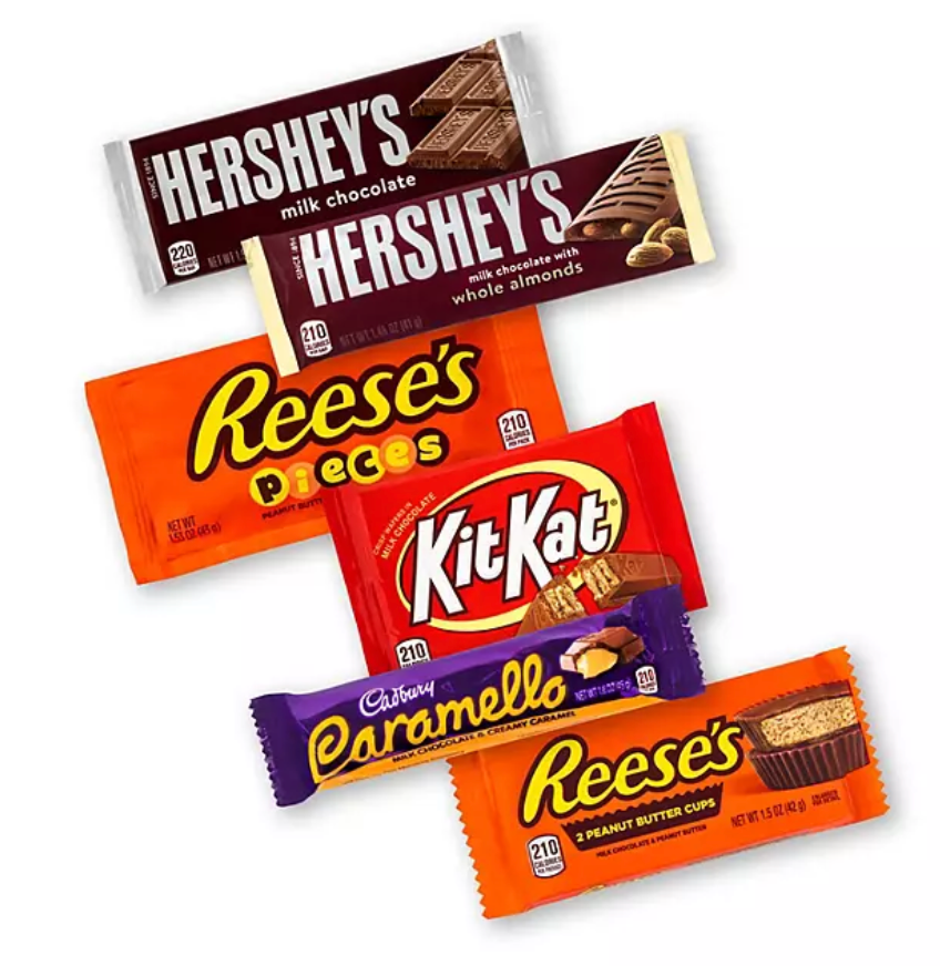 [풀사이즈팩] 허쉬 Hershey's 초콜렛 6가지맛 52ct (2.23kg)