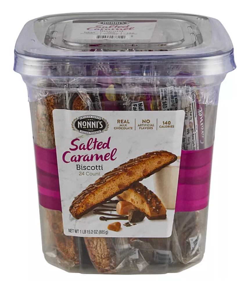 노니 Nonni's 솔티드 카라멜 비스코티 24pc (855g)