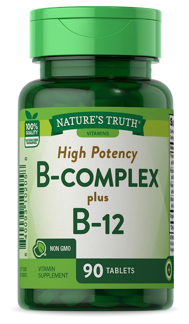 네이처스트루스 Non-GMO 고흡수율 복합 비타민 B + 비타민 B12 90정