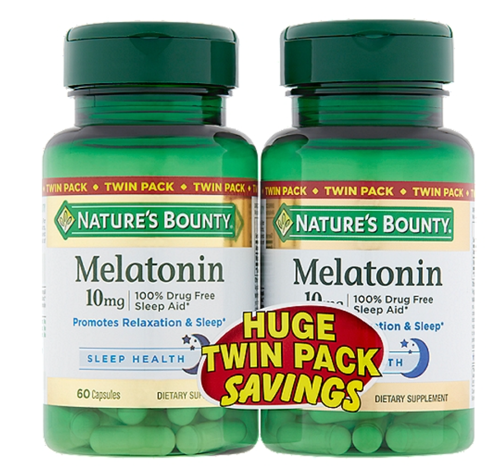 네이처스바운티 Non-GMO 약물-프리 멜라토닌 10mg 60정 2병 (120정)