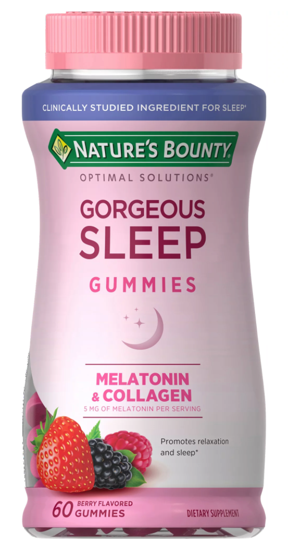 네이처스바운티 슬립 약물-프리 멜라토닌 2.5mg + 콜라겐 수면유도 거미 60정