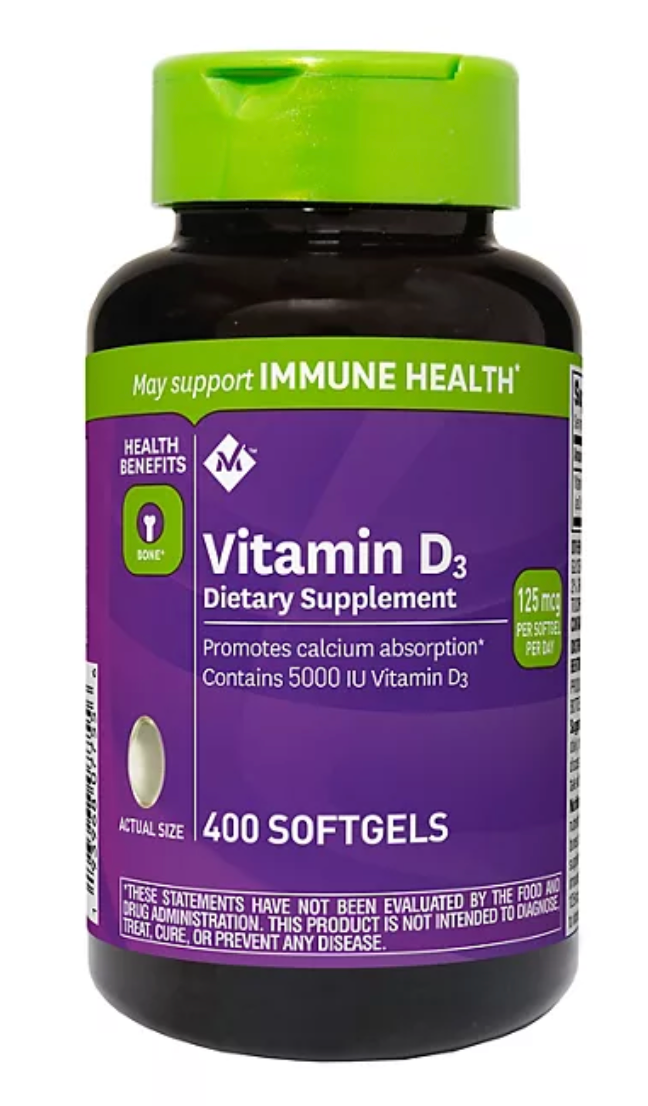 멤버스마크 비타민 D3 5000 IU (125mcg) 400 액정