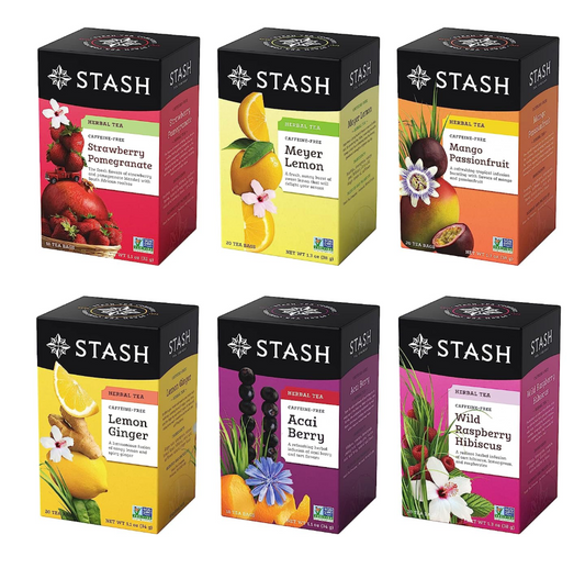 스태시 STASH Non-GMO 샘플러 과일 허브차 6가지맛