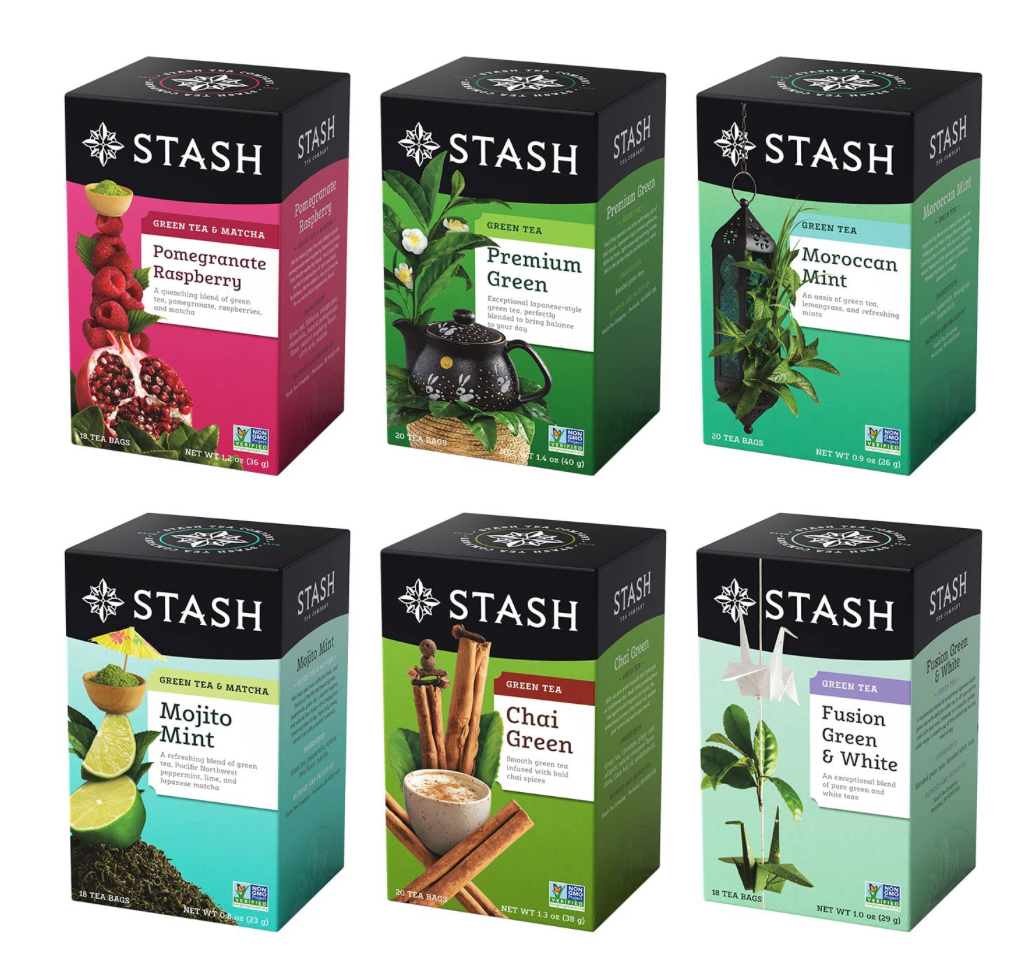 스태시 STASH Non-GMO 샘플러 녹차 6가지맛