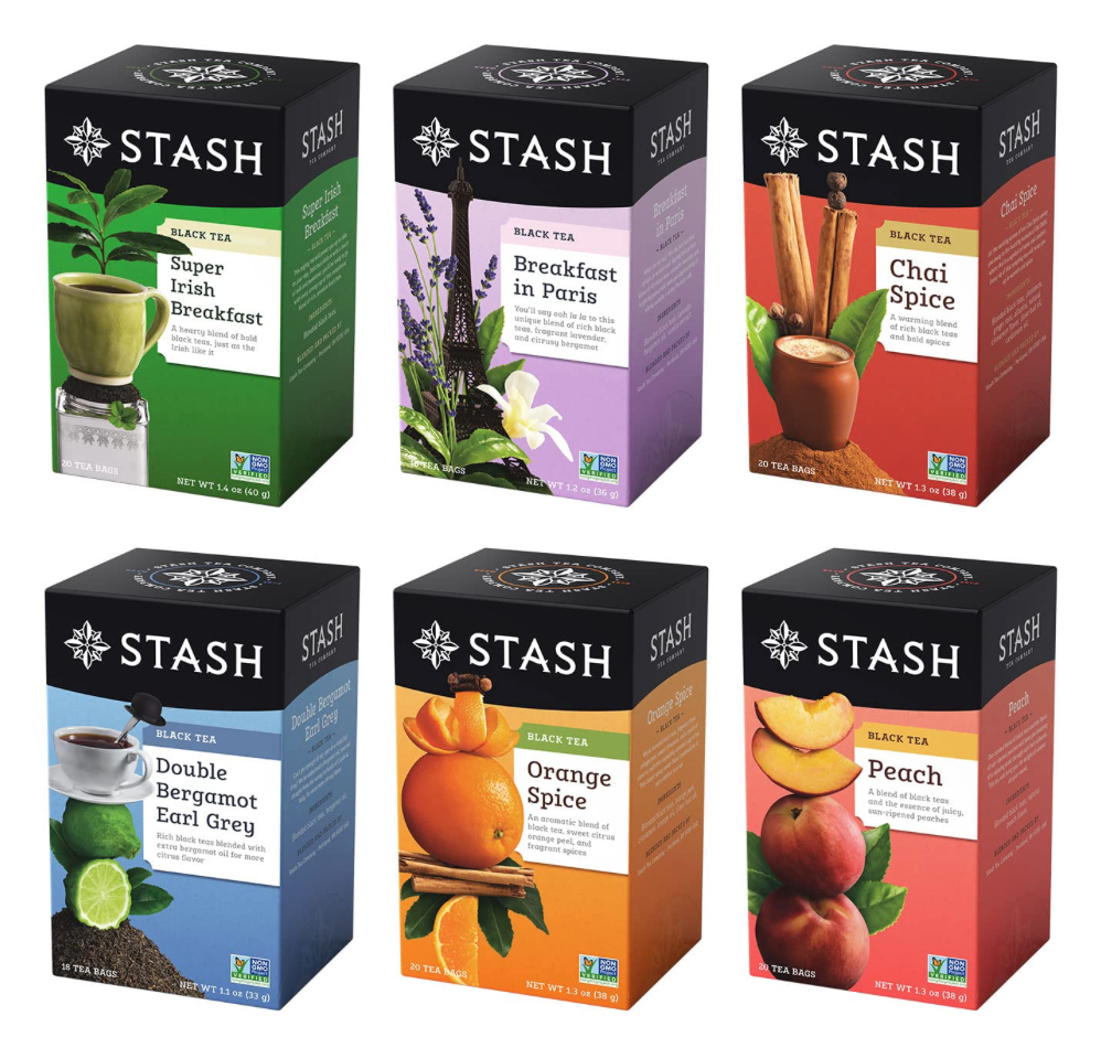스태시 STASH Non-GMO 샘플러 홍차 6가지맛