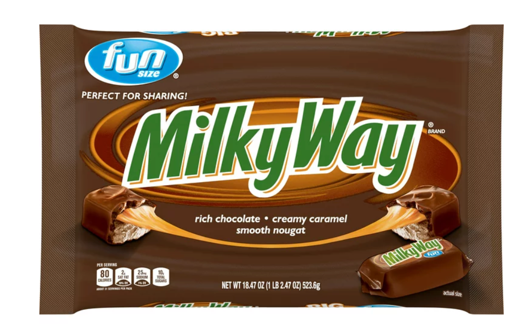 마스 Mars 밀키웨이 카라멜 누가 초콜렛바 펀사이즈 523g