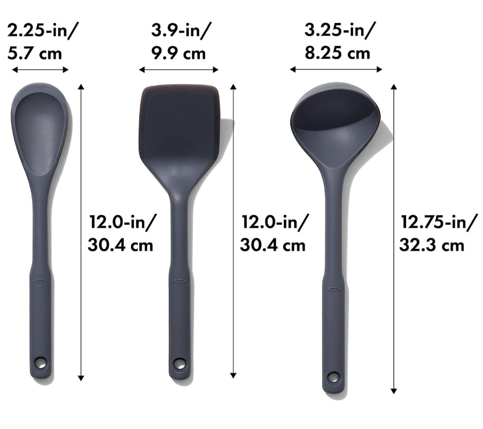 옥소 OXO 실리콘 쿠킹 유텐실 세트 3pc
