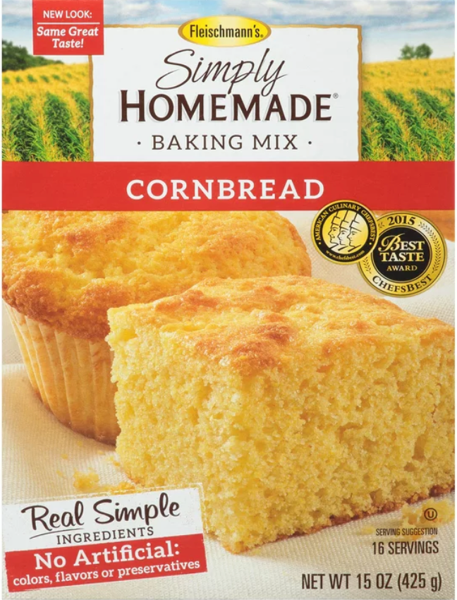 플라이시만 Fleischmann 심플리 홈메이드 콘브레드 믹스 425g