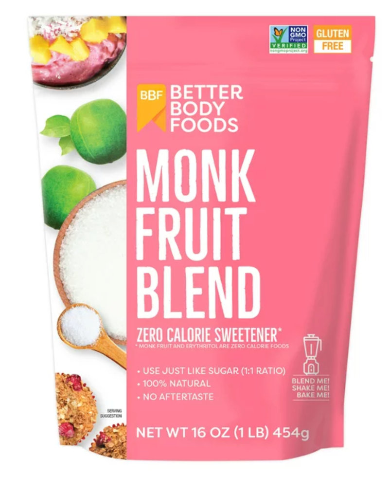 베터바디푸드 BBF Non-GMO 0칼로리/무혈당 몽크프루트 당뇨•케토 감미료 454g