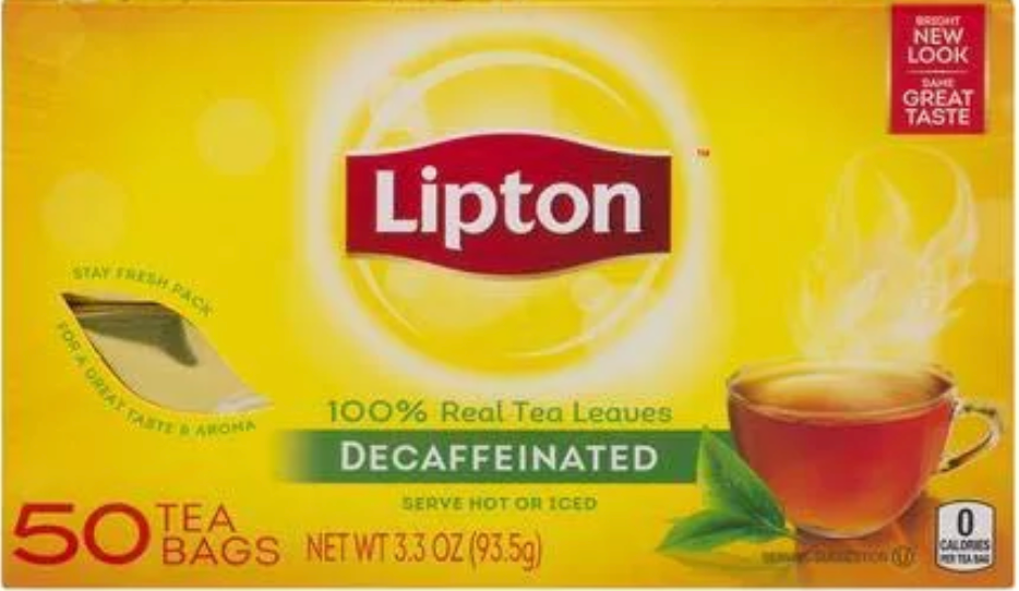 유니레버 Unilever 립튼 디카페인 홍차 50티백