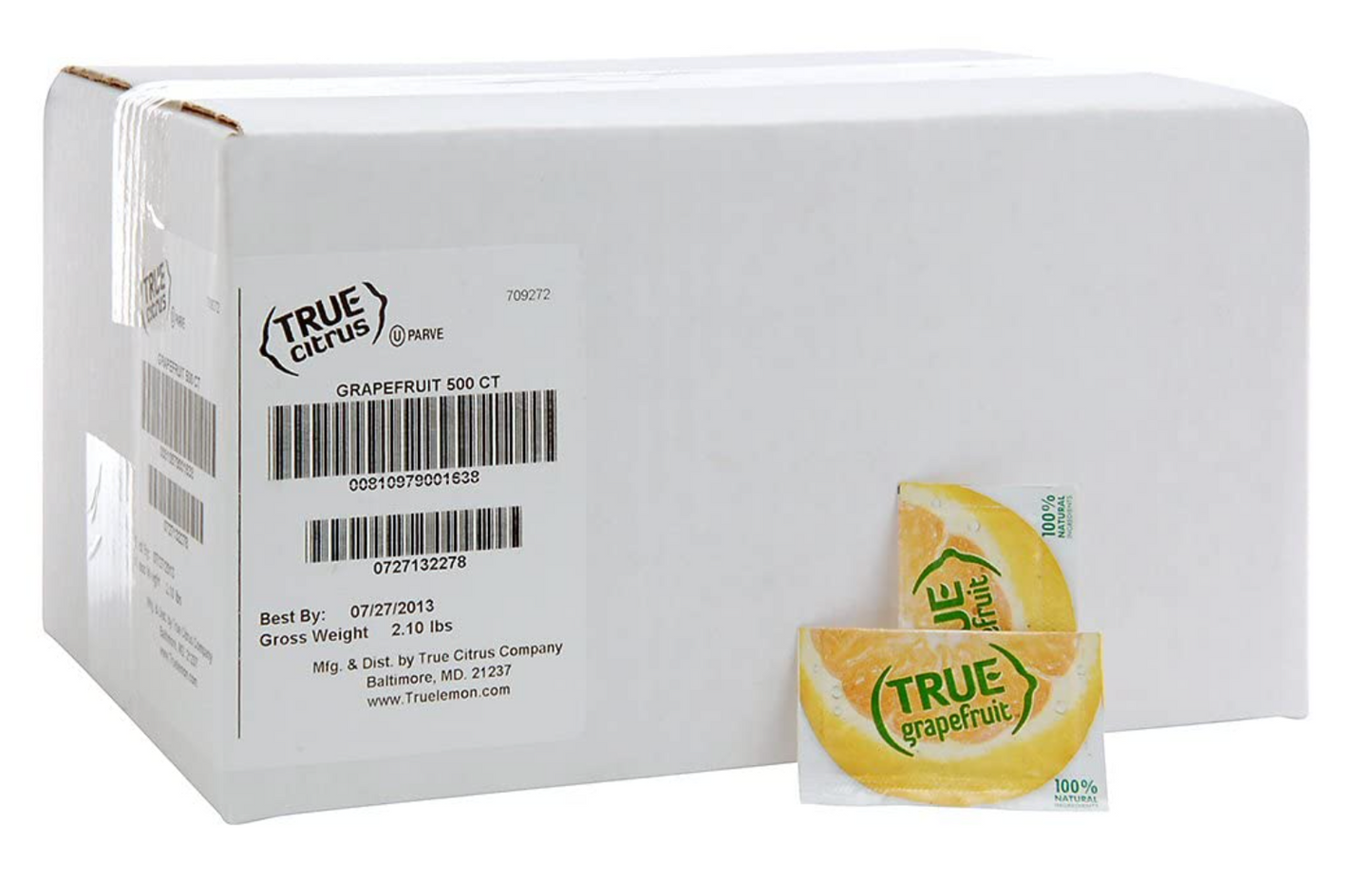 트루그레이프후르트 True Grapefruit Non-GMO 자몽 크리스탈 0.8g 500ct (400g)