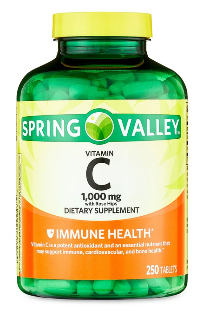 스프링밸리 비타민 C 1000mg + 로즈힙 250정