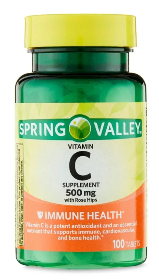 스프링밸리 비타민 C 500mg + 로즈힙 100정