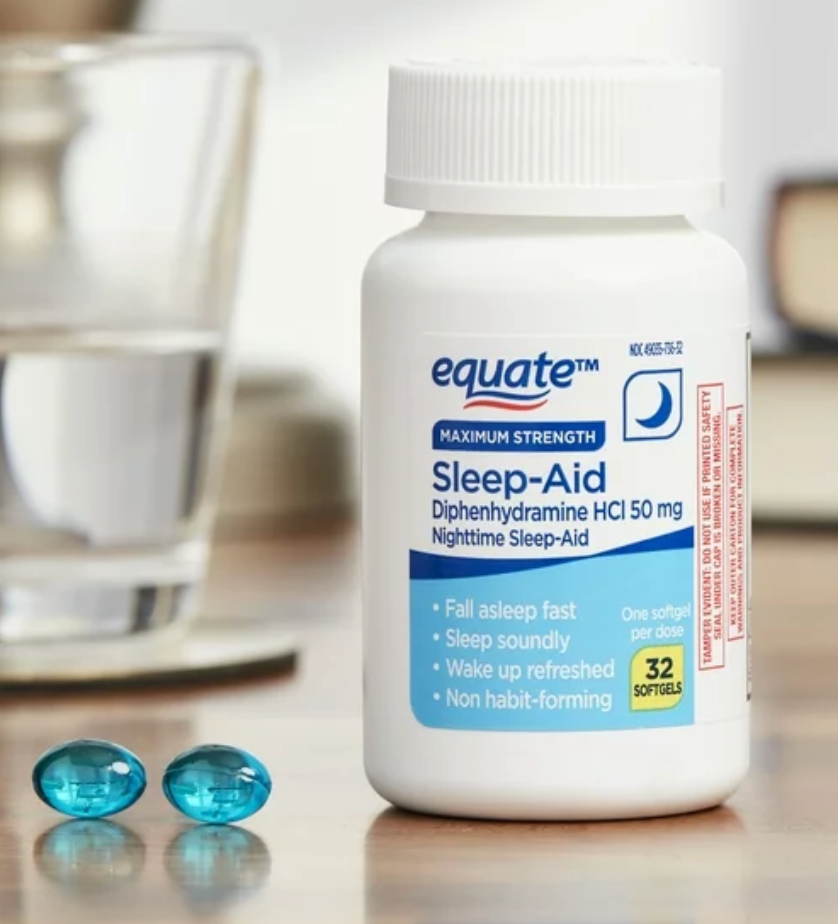 12+ 이퀘이트 슬립에이드 디펜하이드라민 50mg 수면유도 32 액정