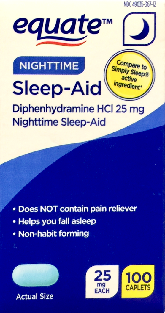 이퀘이트 슬립에이드 디펜하이드라민 25mg 수면유도 100정