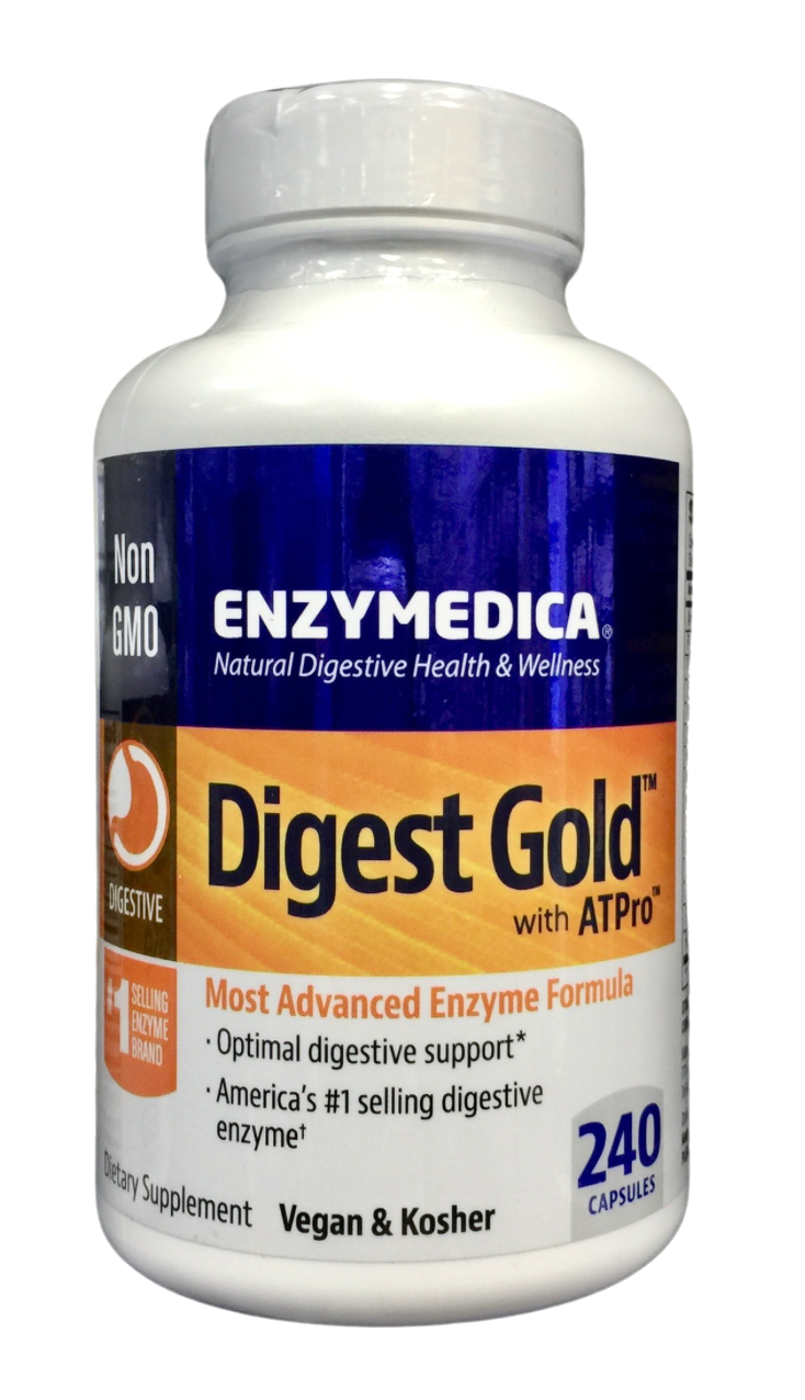 엔자이메디카 Enzymedica Non-GMO 다이제스트 골드 복합 소화효소 240정