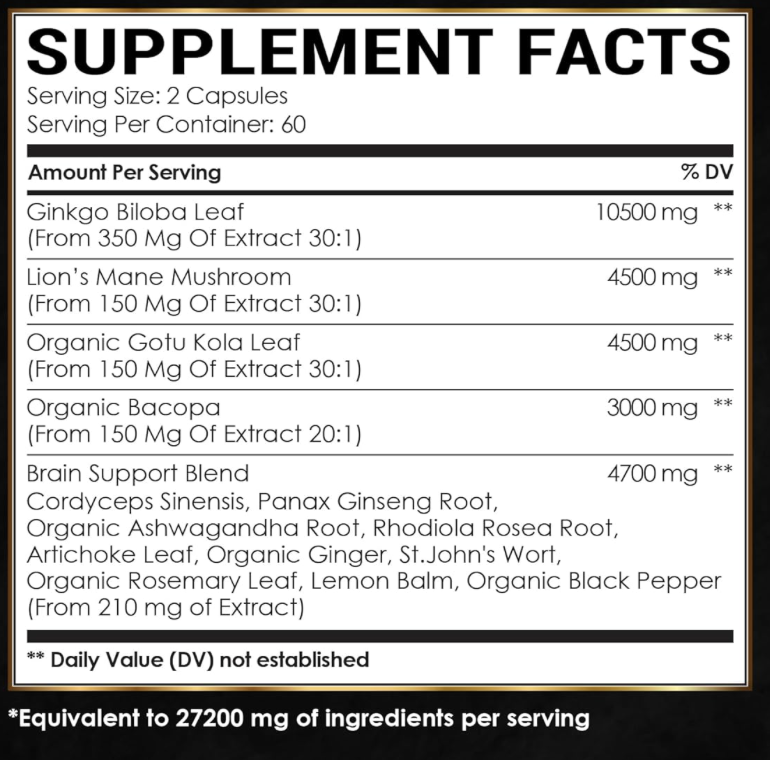 누키트 Nuqiit GMO-프리 버티고 (어지럼증) 내이균형 현기증 완화 120정 *100% 천연성분*