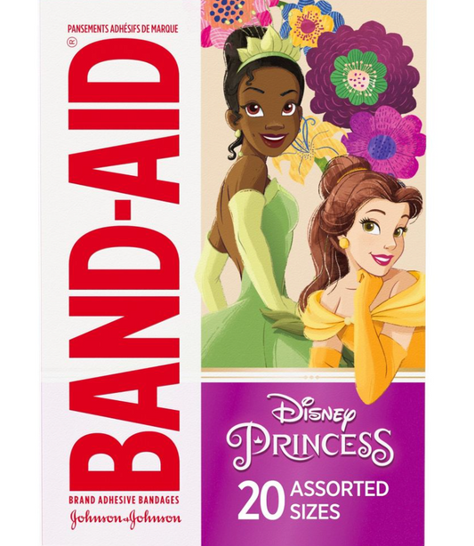 밴드에이드 Bandaid 키즈 밴드 Disney Princess 20매 2개 (40매)