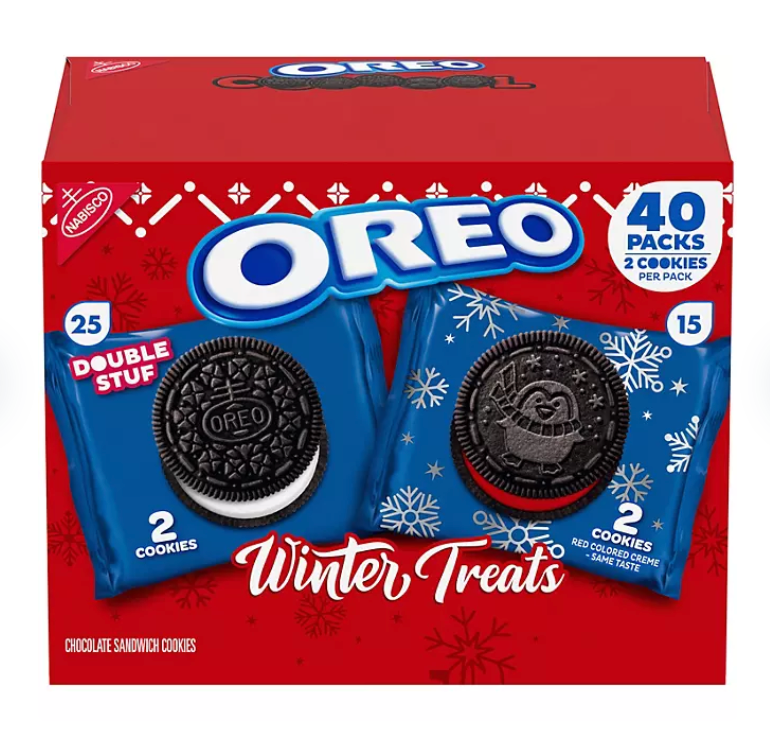 나비스코 Nabisco 오레오 2가지맛 40팩 (1.16kg) *겨울 한정판*
