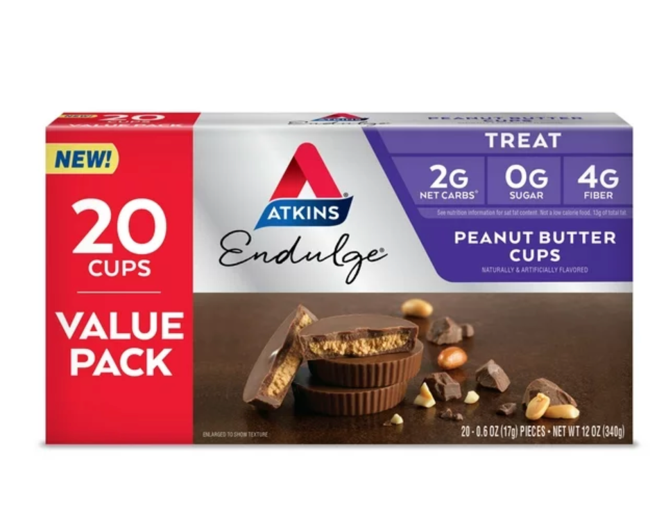 앳킨스 Atkins 케토 무설탕 땅콩버터컵 20ct (340g)