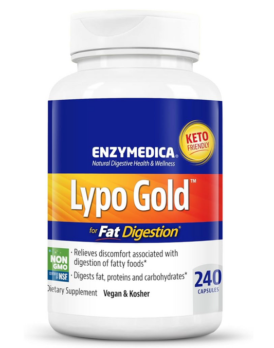 엔자이메디카 Enzymedica Non-GMO 리포 골드 240정 *지방/단백질/탄수화물 소화*