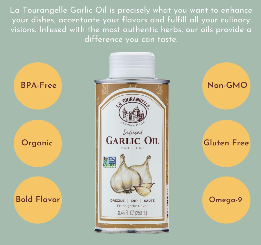 라투랑젤 La Tourangelle Non-GMO 마늘 오일 Tin 250ml