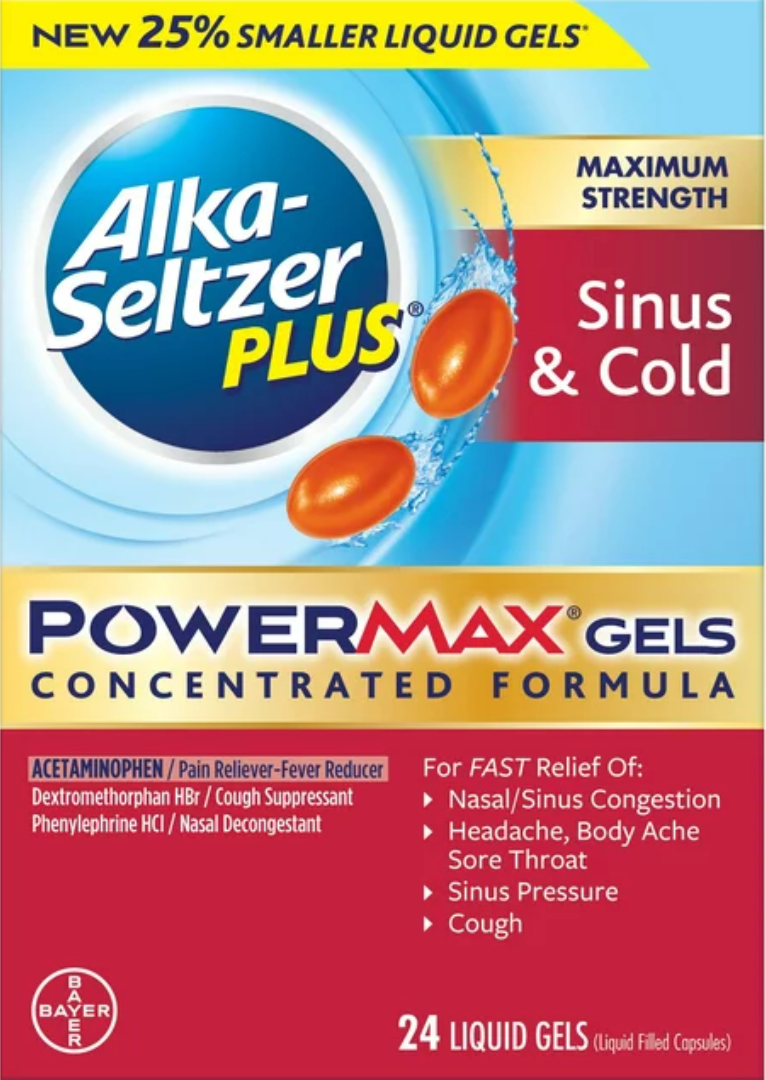 바이엘 알카셀쳐 코감기 & 감기 파워맥스 리퀴드젤 24정