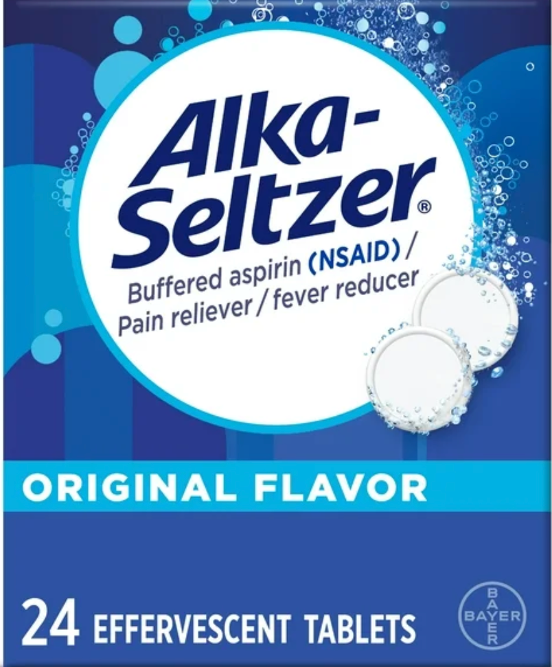 바이엘 알카셀쳐 발포성 속쓰림/통증완화 발포성 제산제 오리지널 24정